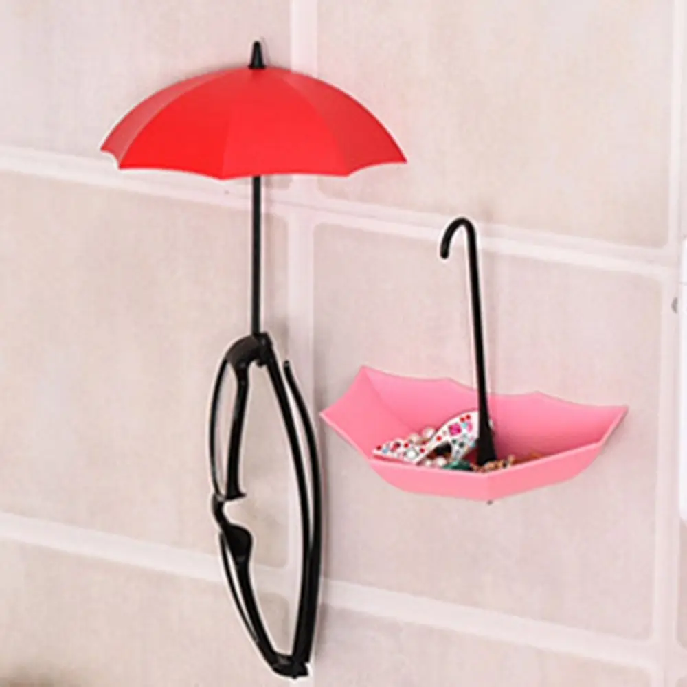 Punch-free Non-marking Bathroom Kitchen Kitchen Organizer Wall Door Key Storage Rack Home Decorative Umbrella Hook Wall Hook