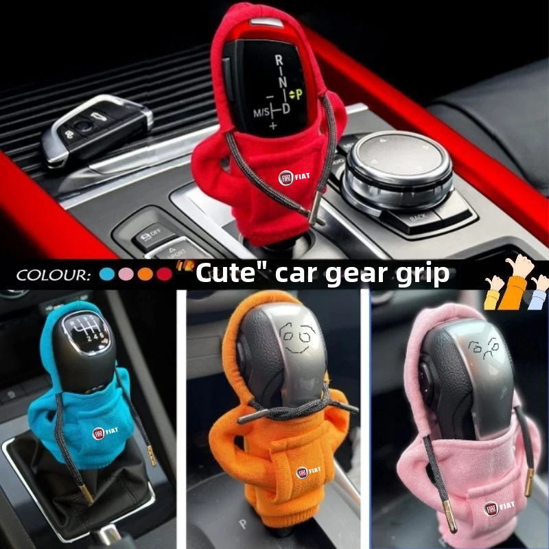 

Gear Shift Hoodie Cover Shift Cover Gear Handle For FIAT Abarth 500 Panda Bravo Punto Tipo Linea Ducato Freemont