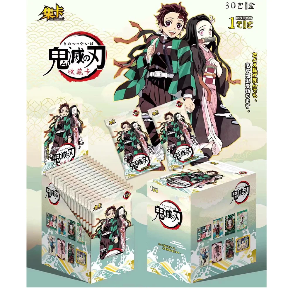 new edition Demon Slayer Cards Booster Box Rare Anime Playing character Rare Diamond Collection Card And Christmas party gifts