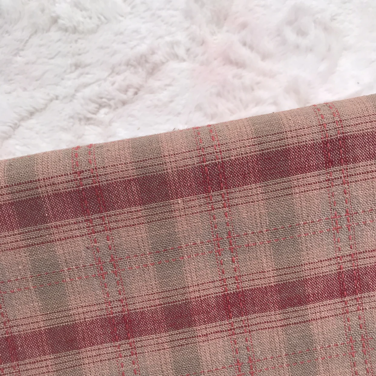 50*140cm Soft Small Plaid Japanese Yarn Dyed Cotton Quilting Fabric Handmade Purse patchwork  Tissue  Upholstery Sewing Fabric.