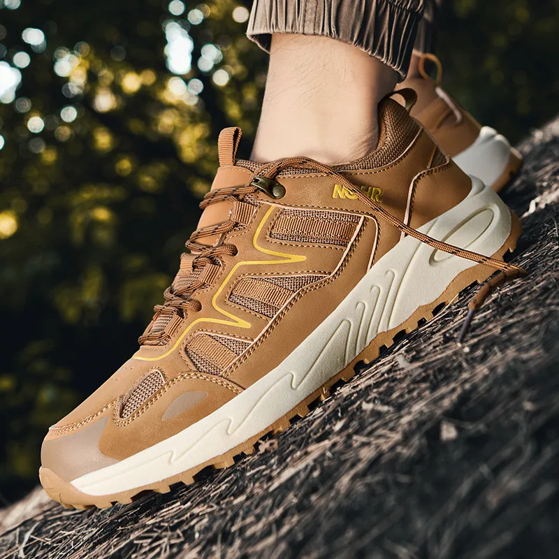 Men's Shoes 2026 New Summer Breathable Non-Slip Work Safety Casual Outdoor Sports Soft-Soled Hiking Trendy Shoes