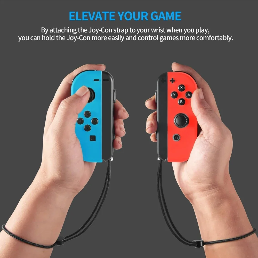 GAMINJA para Nintendo Switch y controlador de mando OLED, cuerda de mano, correa de muñeca Joy-con, accesorios para videojuegos para ordenador portátil