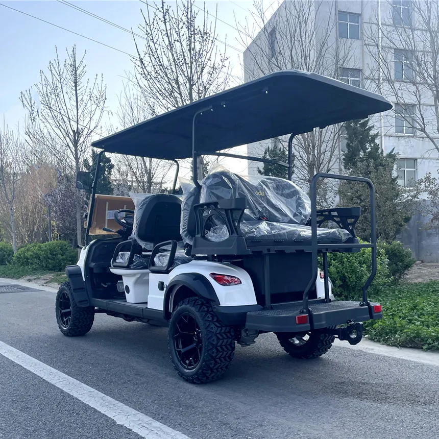 Factory Direct Sales Luxury Classic 6 Passenger Off-Road Golf Cart  Powered Customized Long Endurance Lithium Battery