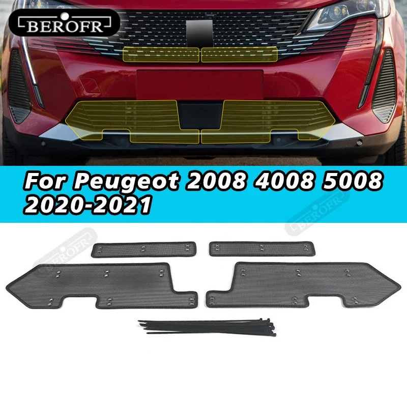 

Car Insect Proof Net For Peugeot 3008 5008 2020-2021 Water Tank Cover Racing Grid Protective Net Condenser Internal Accessory