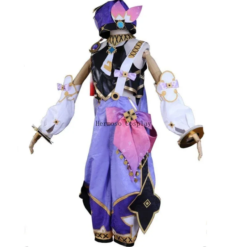 

Vivi 2025 игра Genshin Impact косплей костюм Дори женский товар топ шорты очки шляпа парик Рождественская часть
