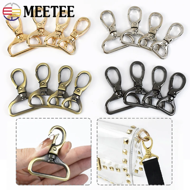 

4/10Pcs 15-32mm Metal Swivel Lobster Buckles for Handbag Straps Keychain Dog Collar Hook Buckle DIY Bags Hardware Accessories