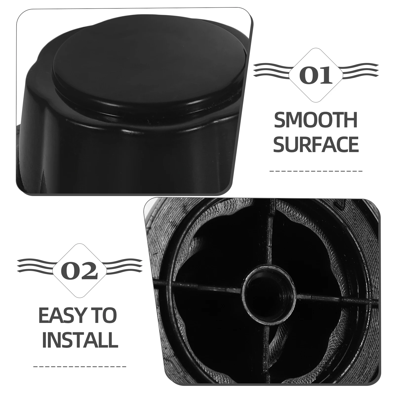 

1 Set Universal Nut Covers Plastic Electric Replacement Parts Reusable Durable Easy Install Simple Design For Various Styles