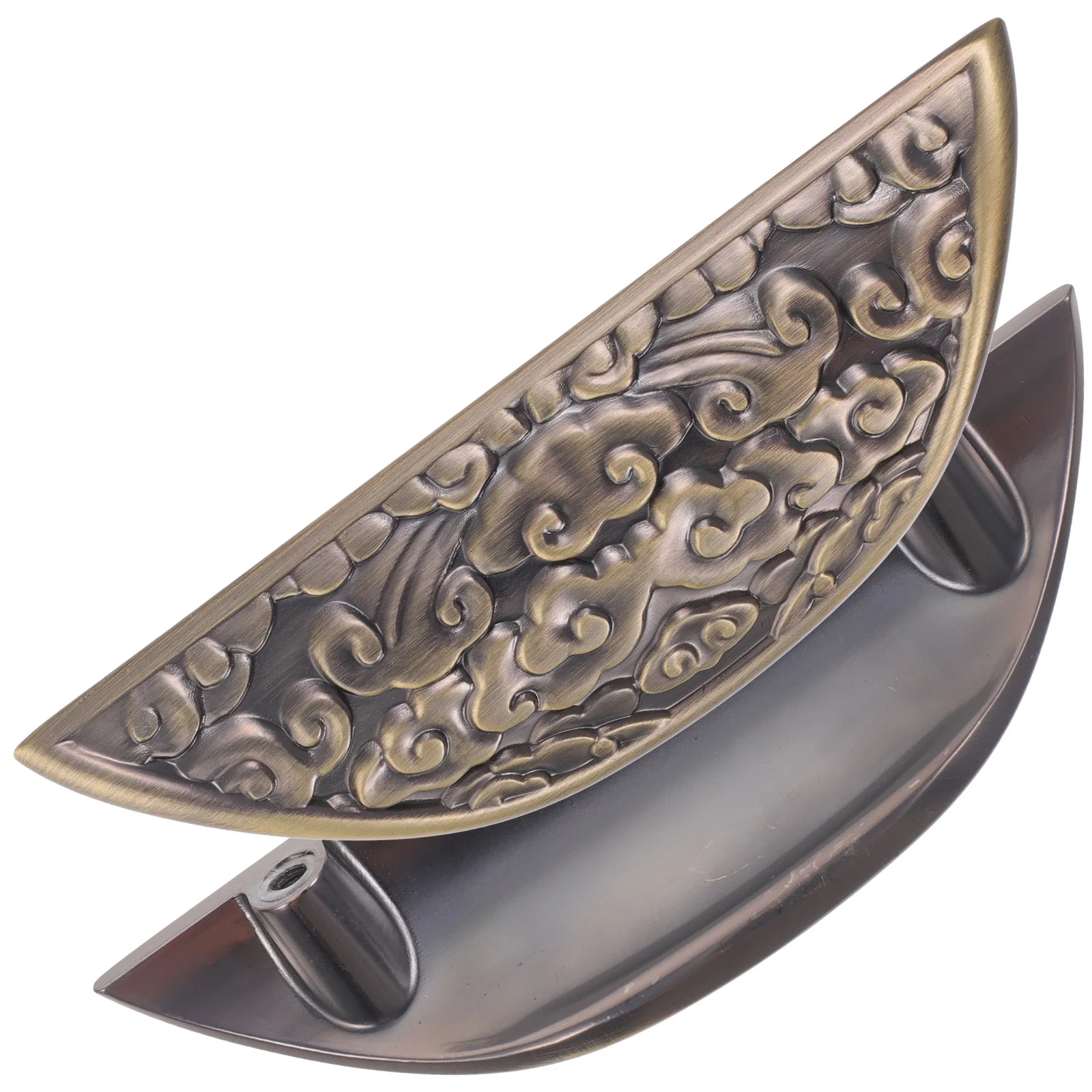 

2Pcs Vintage Cabinet Pulls Copper Handles for Furniture Drawers Kitchen Wardrobe Elegant Home Decor Dresser Handles