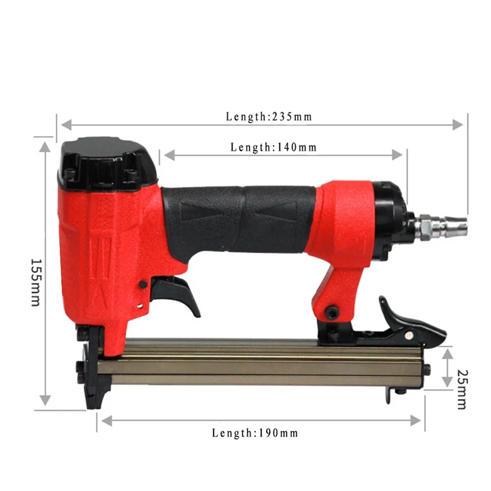 For Garages For Houses Air Nail Nailer Garages 1.2x0.6 Mm Nails Lightweight Aluminum Body Powerful Air Compressor