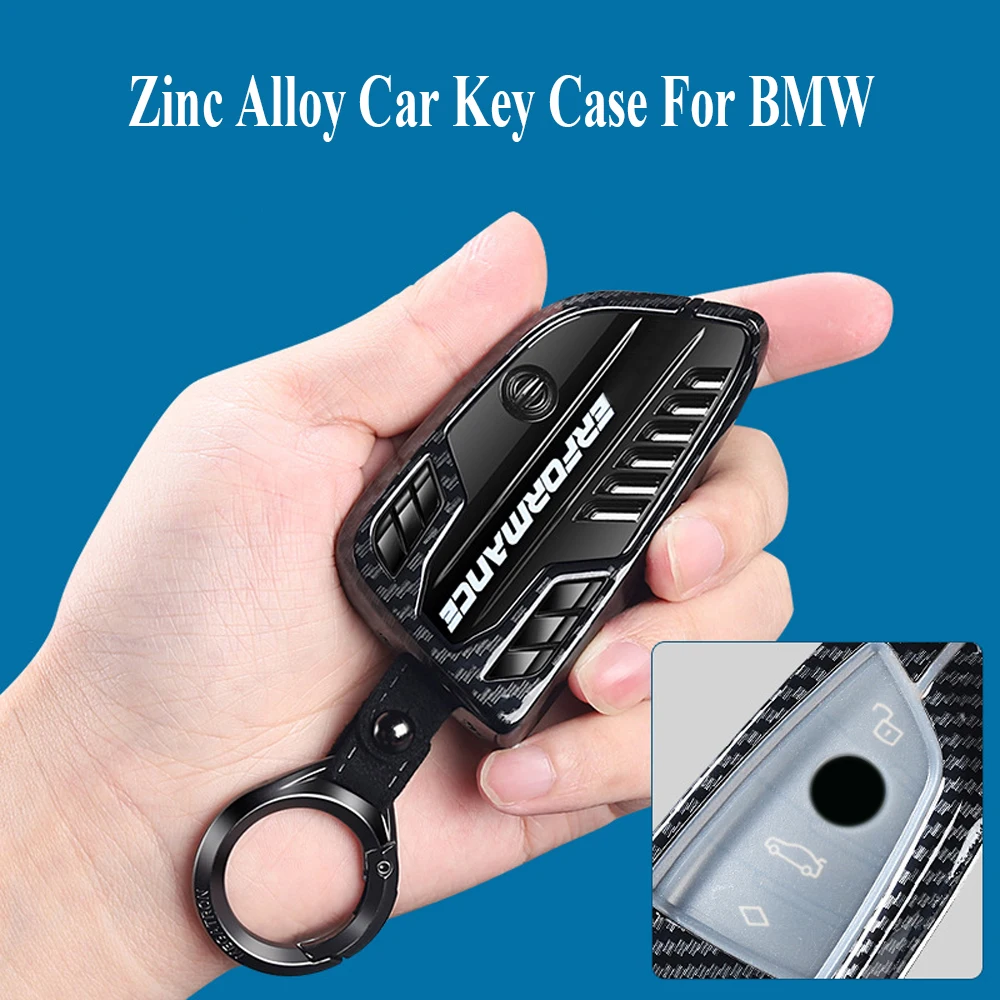 Carbon Fiber Car Key Case Cover for BMW E46 F30 3 5 7 Series 320 Car Key Shell Protector for BMW X1 X3 X4 X5 F15 X6 F16 G30 Drop