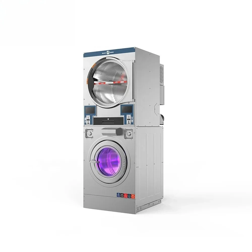 

Automatic Commercial Laundry Coin Operated Washer and Dryer Coin Laundry Machine Commercial