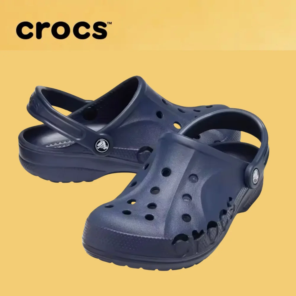 

Crocs 10126, женская пляжная обувь унисекс Baya Clog Crocs, уличная мужская пляжная обувь с бантом на плоской подошве