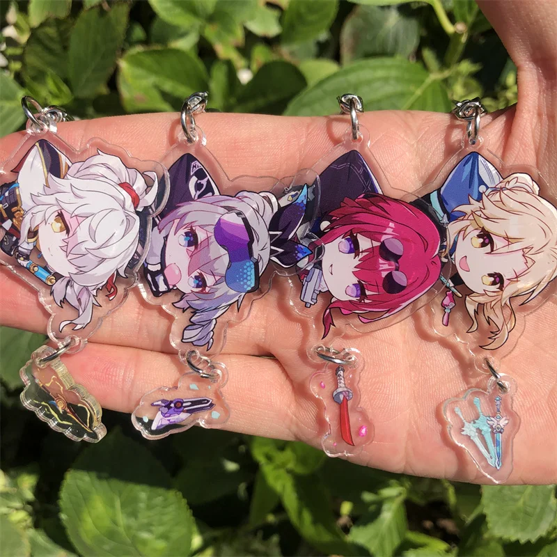 Honkai: Star Rail Qingque Yukong Fu Xuan Tingyun Yanqing Luocha portachiavi accessori gioco Anime ciondolo Cosplay Prop Bad
