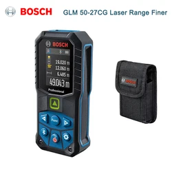 Bosch GLM 50-27 CG telemetro Laser professionale raggio verde connessione Bluetooth 50M misuratore di distanza Laser schermo a colori 30 dati