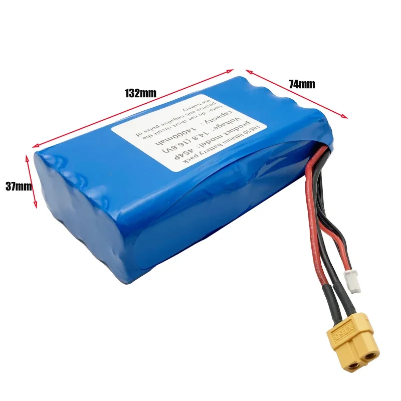 Batteria al litio Uav 14.8V/16.8V 10Ah 14AH 4 s4p 18650, per veicoli aerei senza equipaggio, velivoli quadcopter multirotore e barche, ecc