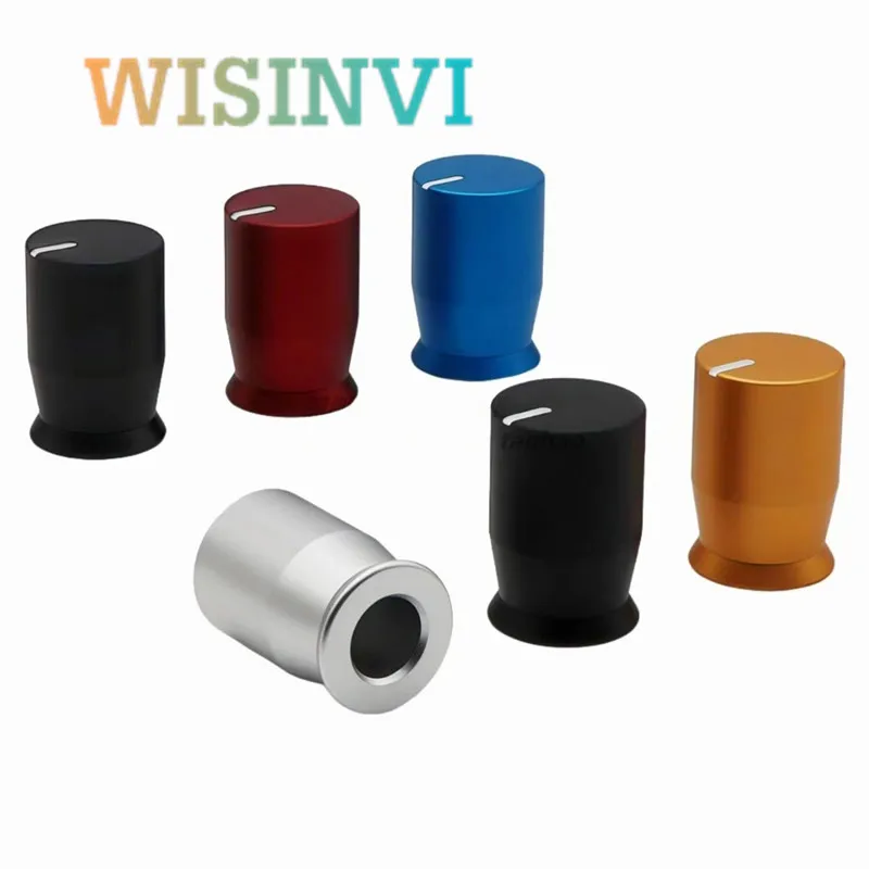 

2 шт. 11,5 × 17 мм, крышка ручки из алюминиевого сплава, ручка потенциометра, ручка регулировки электрогитары, круглое отверстие, фиксация винта 6 мм