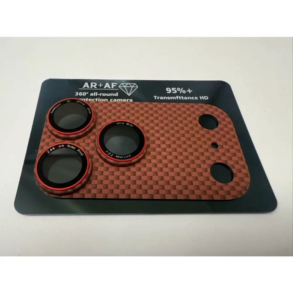 Protector de lente de cámara completo de fibra de carbono Kevlar 1500D, cubierta de cristal para Apple IPhone 17 Pro Max 17 Air, funda original para lente de teléfono