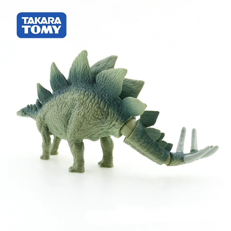 Takara Tomy Ania Jurassic World Kawaii Stegosaurus Dinosaur Animal Figures 3D Model Toys for Children 175070 Free Shipping Items