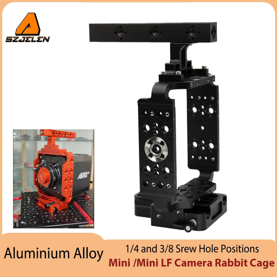 Camera Rabbit Cage For ARRI ALEXA Mini & ALEXA Mini LF Aluminum Alloy Protective Rig With 1/4 3/8 Screw 15mm Rod Baseplate