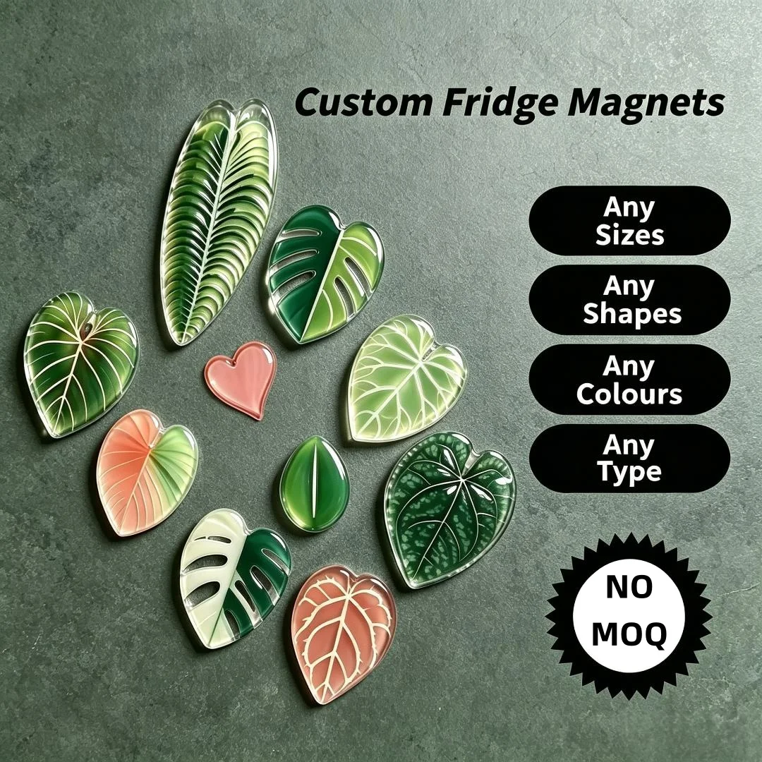 Custom Printed Acrylic Personalized Promotional Magnetic Refrigerator Souvenir Gift Custom Shape Custom Logo DIY Acrylic Magnet