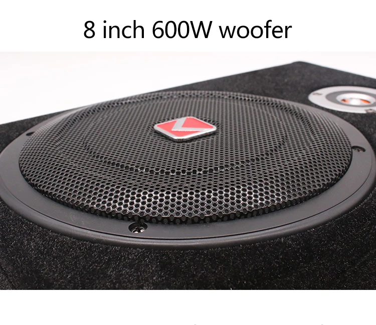 K-801APR Hot Sale Car Audio Under Seat Slim Woofer Speaker 8 Inch Subwoofer  Active Car Audio System Subwoofer
