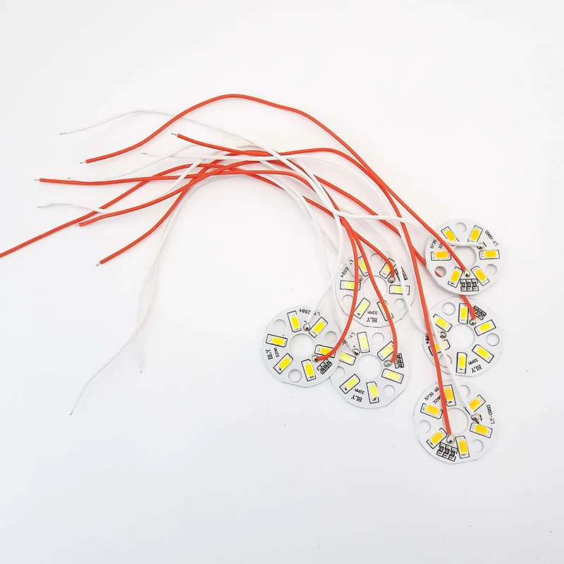 DC 5V USB LED Chip Beads Surface Dimmable Bulb Transformation LED Light Source Dia 32MM 5730SMD  3W Light Single Color u