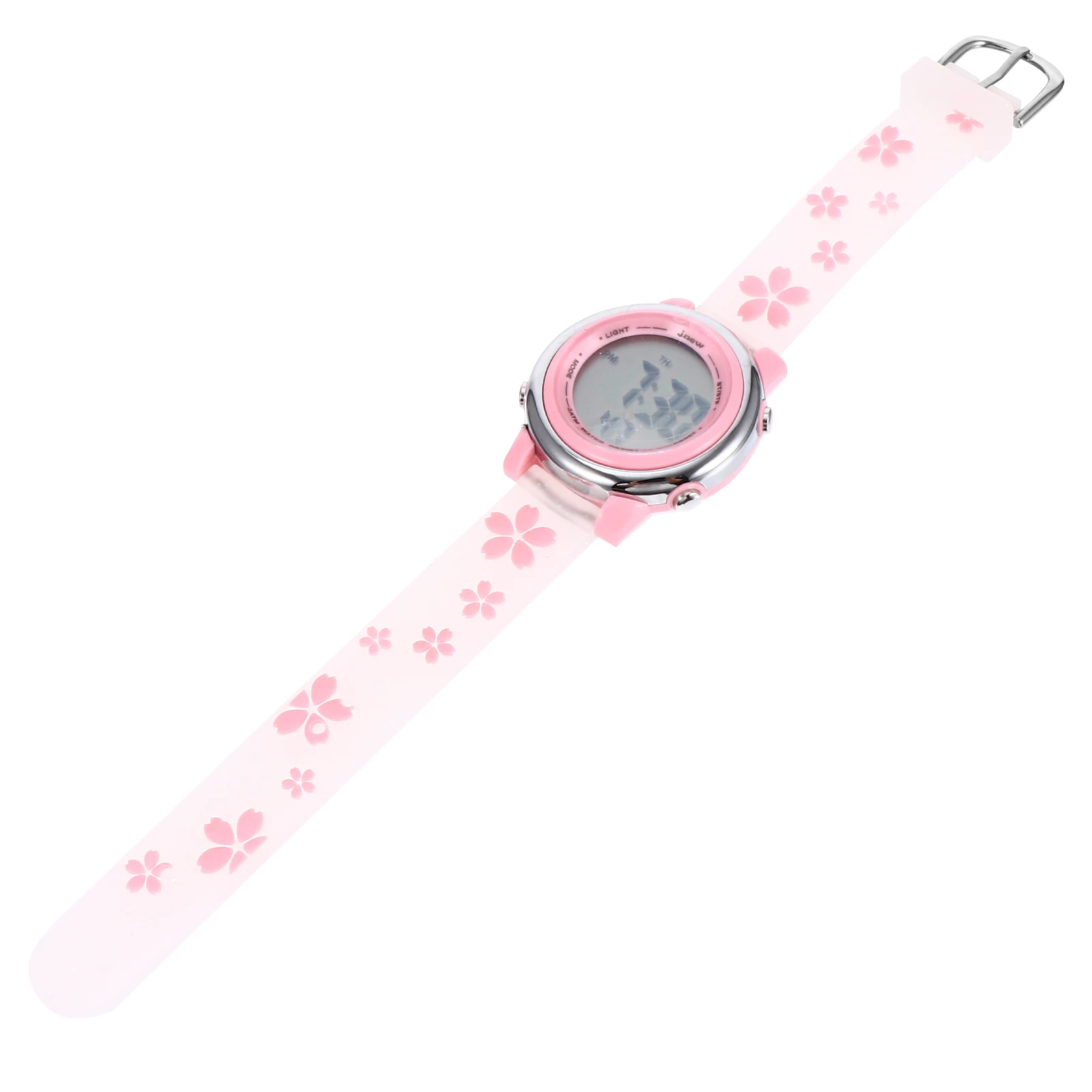 Children Waterproof Watch Lovely Digital Electronic Glass Mirror Cartoon Wristwatch Kids Watches Flower Pattern