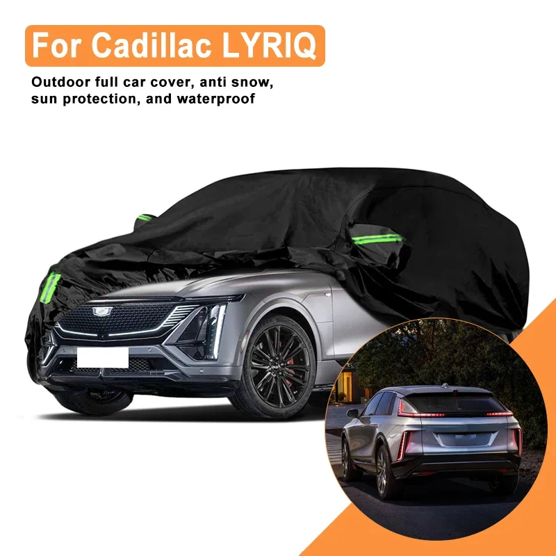 

Full Car Cover for Cadillac LYRIQ Outdoor Use - Waterproof Snowproof Sunshade, Winter & Summer Auto Protection Accessories
