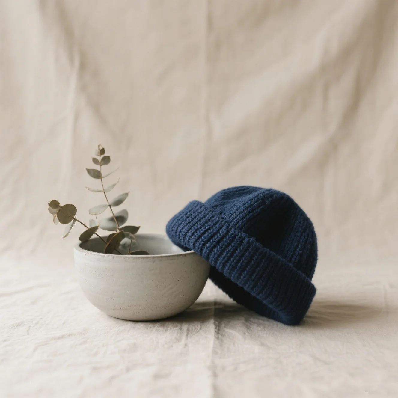 หมวกไหมพรมถักสำหรับผู้ชายและผู้หญิง หมวกไหมพรมทรงเมลอน หมวกนักเรียนแบบพับได้ หมวกไหมพรมกันลมสำหรับกิจกรรมกลางแจ้ง รุ่น 4m875