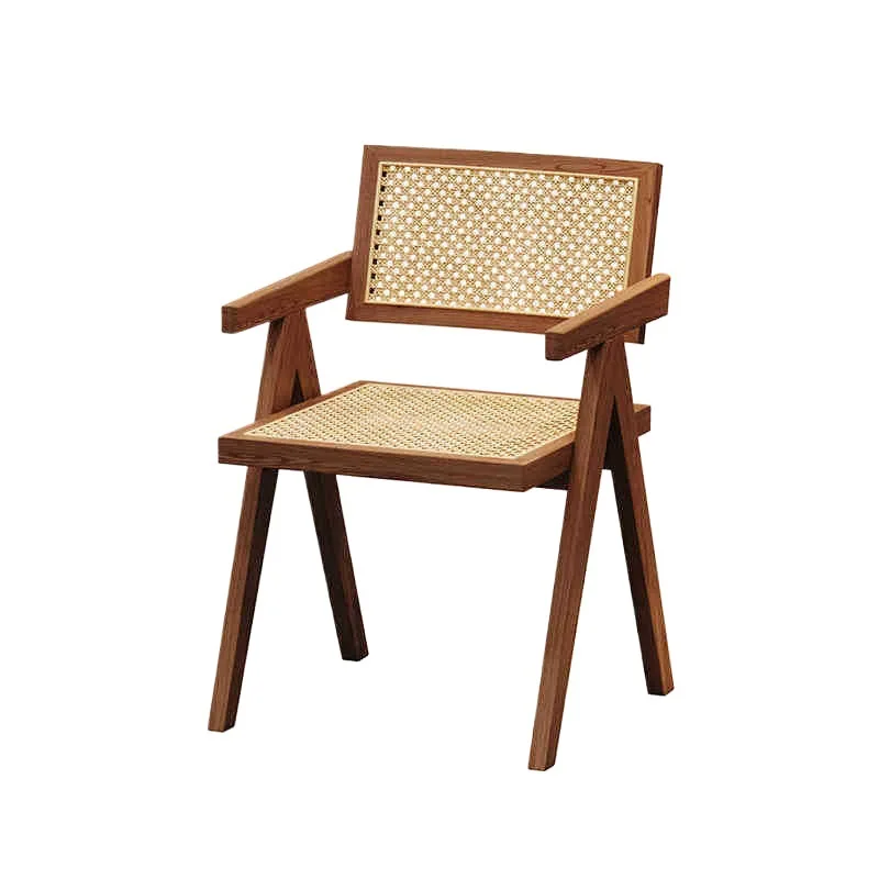 

Retro American dining table and chairs, coffee shop solid wood table and chair combination