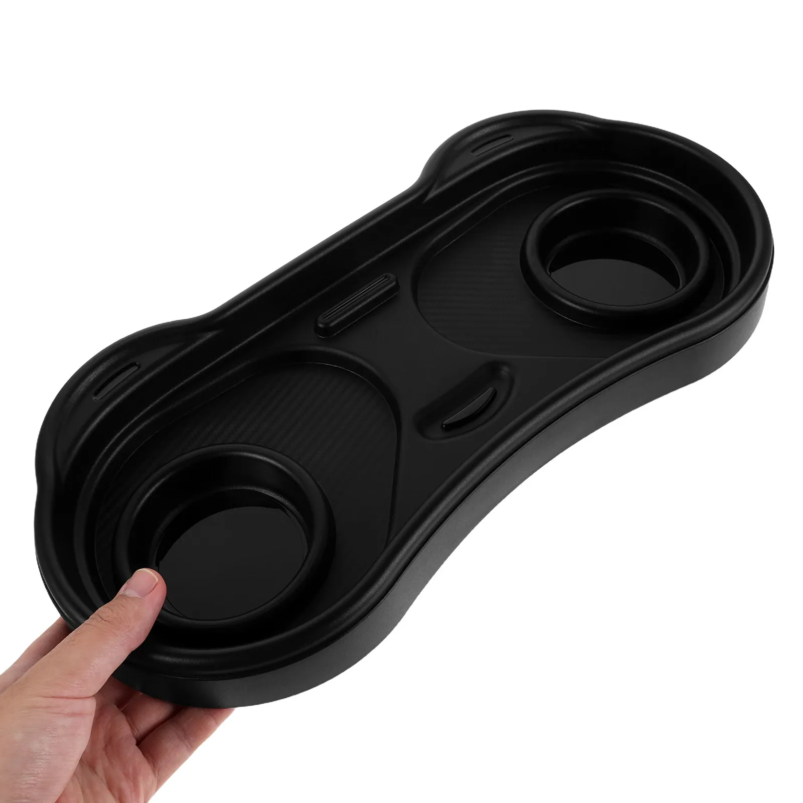 Baby Stroller Tray with Drinks Holder Universal Snack Tray for Stroller Enlarged Slipproof Surface Stable Attachment Portable