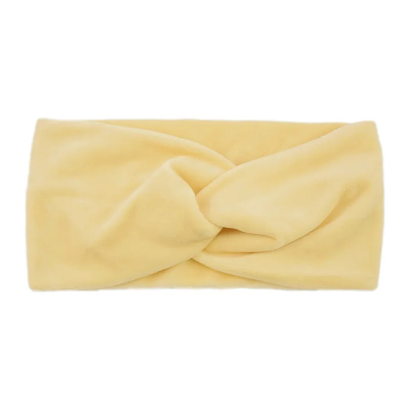 Samt-Stirnband mit elastischem Drehverschluss für Yoga, Gesichtsreinigung und Make-up – Detail 10