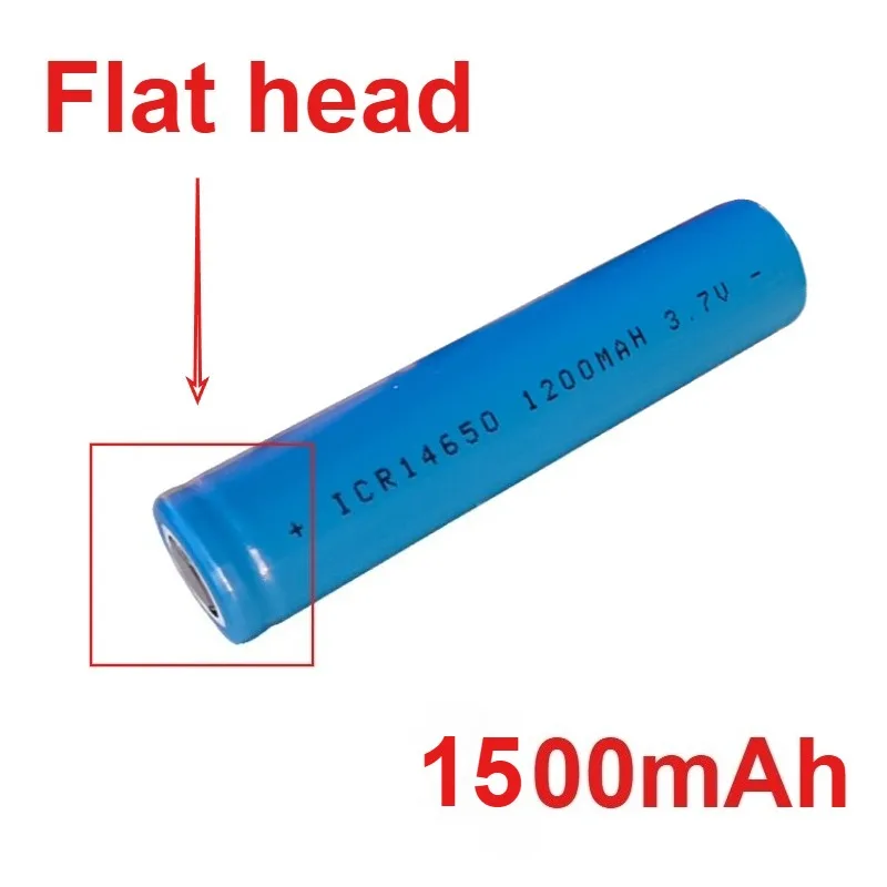 ICR14650 3.7 فولت 1500 مللي أمبير بطارية ليثيوم أيون ليثيوم أيون قابلة للشحن لمصباح يدوي المتكلم اسلكية تخاطب الميكروفون