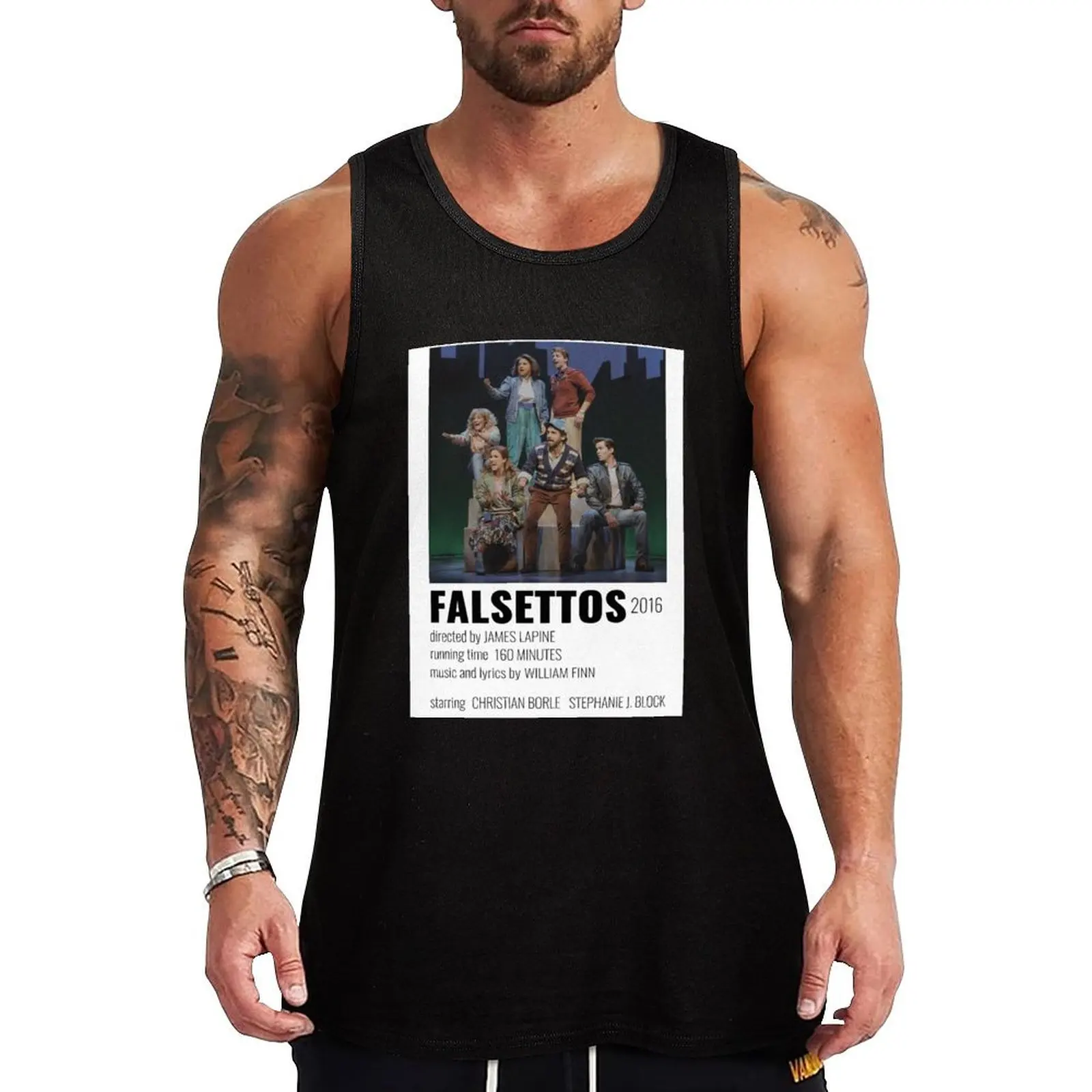 

Falsettos Musical Poster Tank Top Working vest Gym man Men's t-shirt gym men