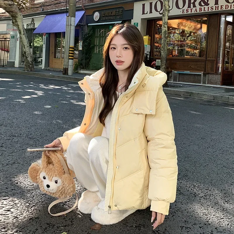 

Women's Winter Hooded Cotton-padded Coat Preppy Style Puffer Jacket Student Winter Jacket padded Jacket winter clothes women