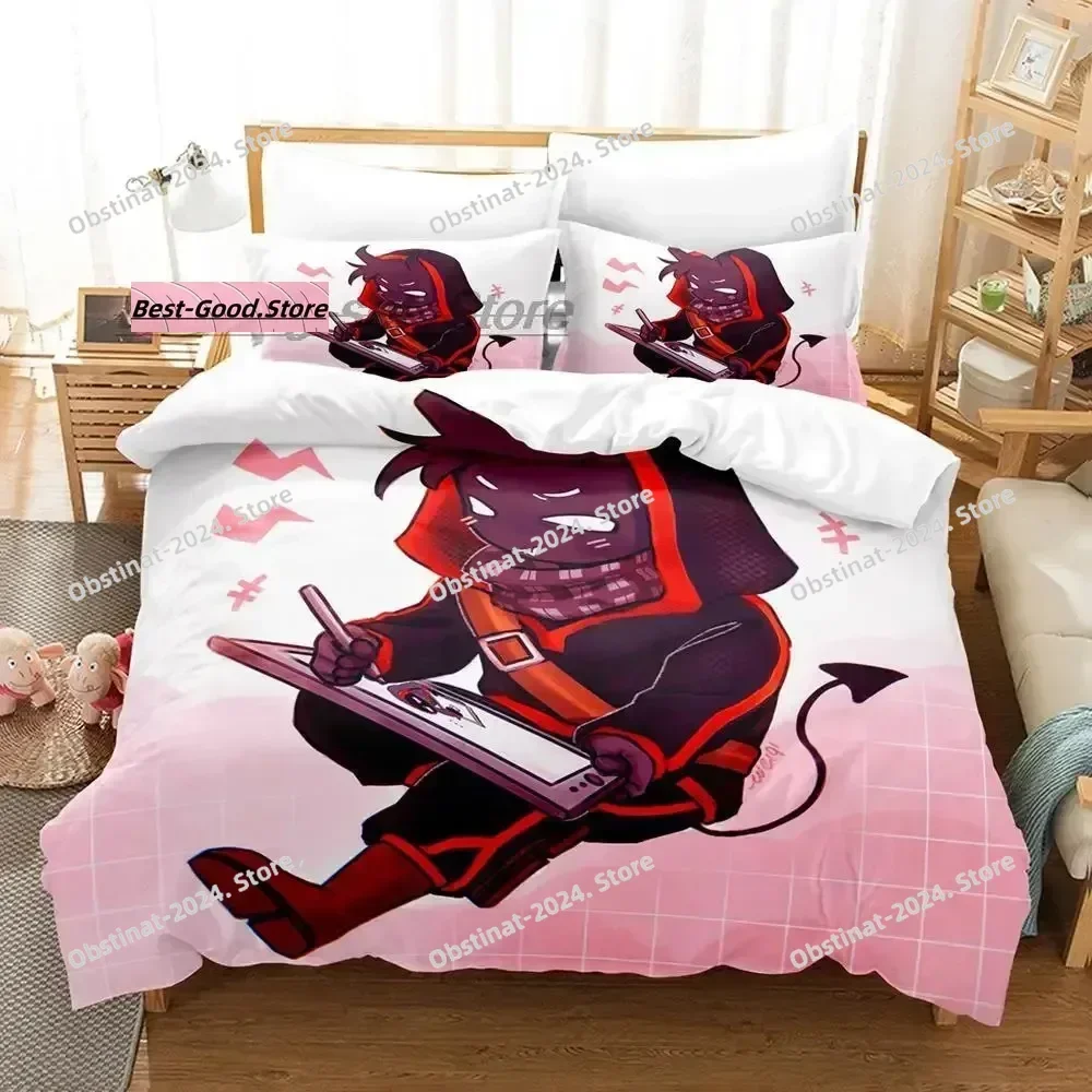 

Badboyhalo Team SMP Bedding Set Single Twin Full Queen King Size Bed Set Aldult Kid Bedroom Duvetcover Sets 3D Anime 2022