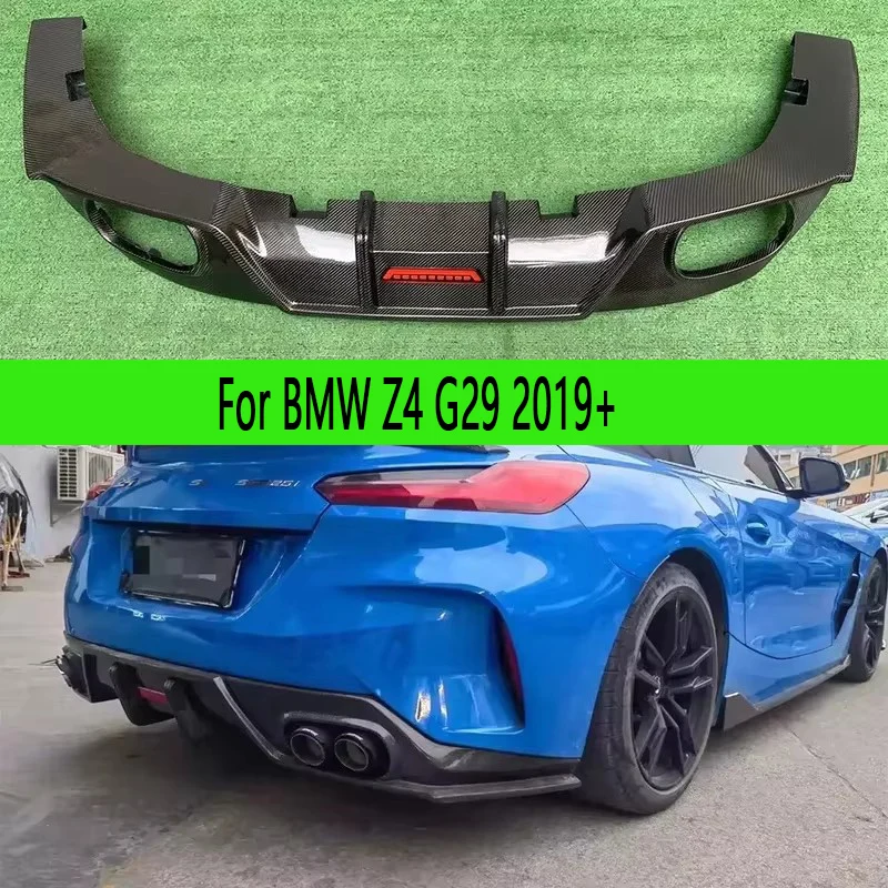

For BMW Z4 G29 2019+ Carbon Fiber Car Rear Bumper Diffuser Rear Splitters Spoiler Back lip Modified and upgraded body kit