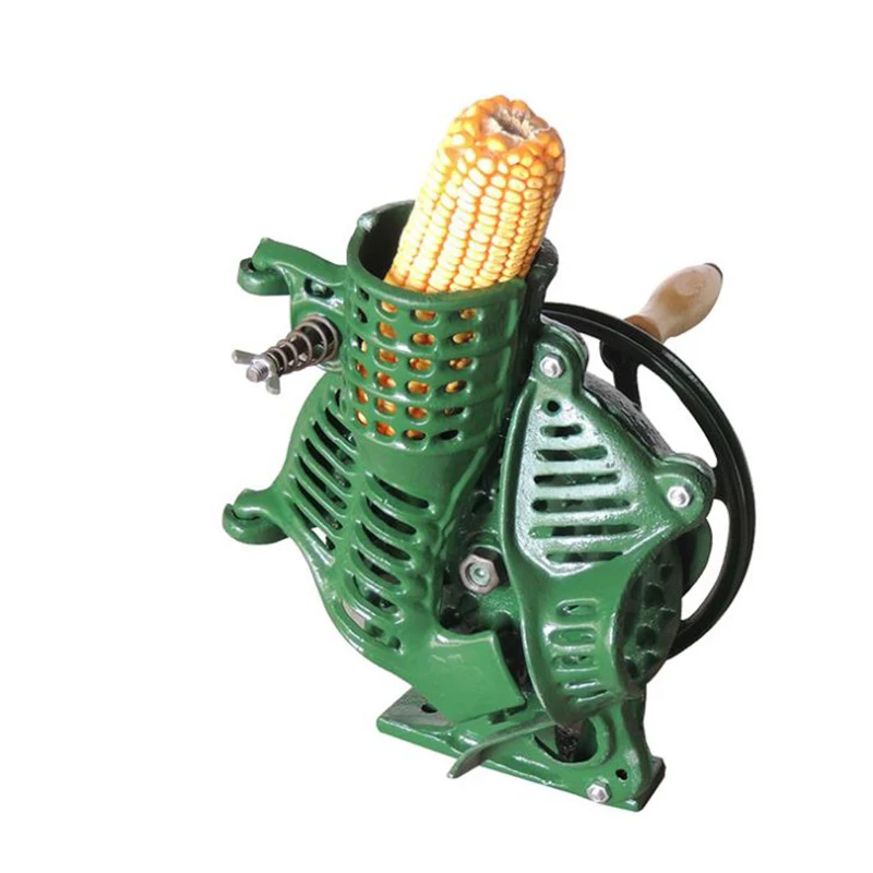 Hand-cranked corn thresher household small manual corn peeling