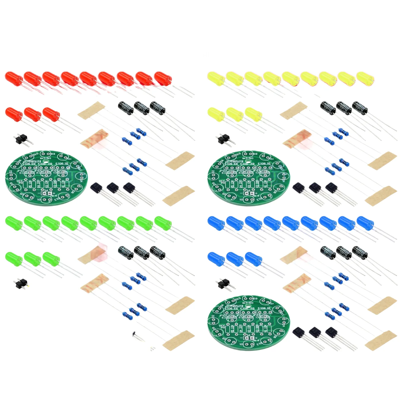 

Комплект для изготовления светодиодных ходовых огней, детали транзисторного освещения, электронные компоненты, тренировочная сварочная доска