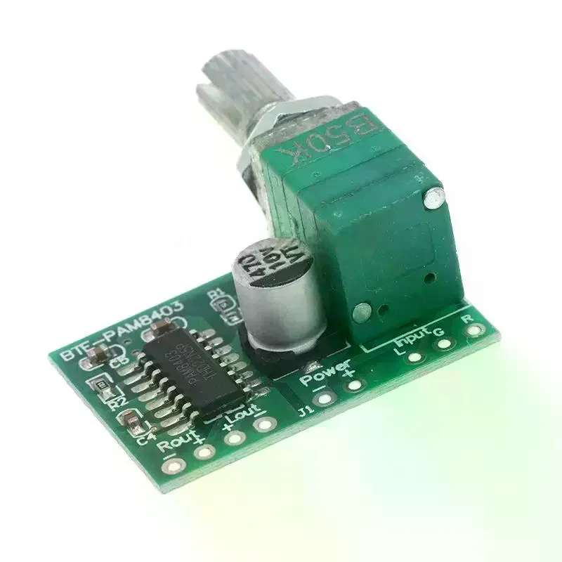 1/3Pcs 2 * 3W Volume Control With Potentionmeter Mini PAM8403 DC5V 2 Channel USB Digital Audio Amplifier Board Module