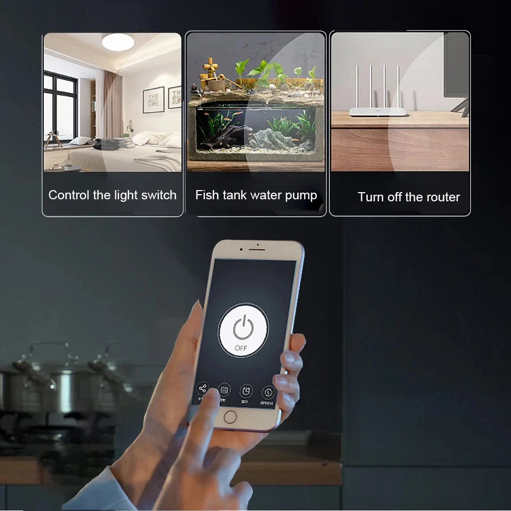1/2/4 Channel TUYA WiFi Smart Switch Light /Garage Door Controller 12V 24V 110V 220V RF433 Receiver Work with Alexa Google Home