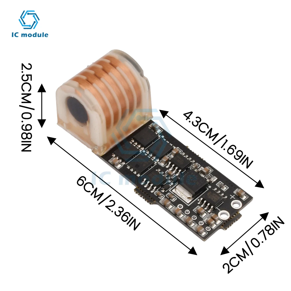 Imagem -05 - Freqüência ac High Voltage Generator Inverter Boost Spark Arc Ignition Coil Module para Igniter dc 7v15v 12v a 15kv20kv Alta