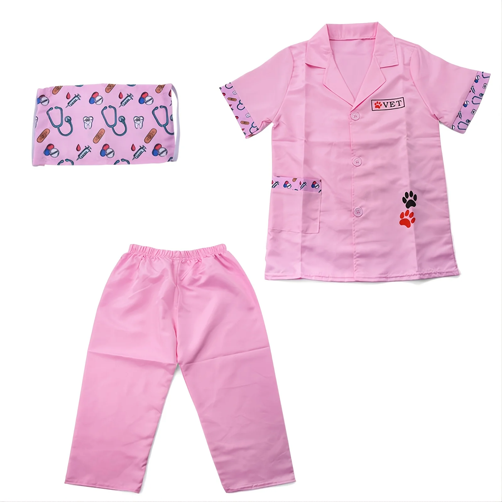 Costume di Halloween medico veterinario gioco di ruolo Costume Set bambini Pet Vet Doctor Costume finta di giocare vestire