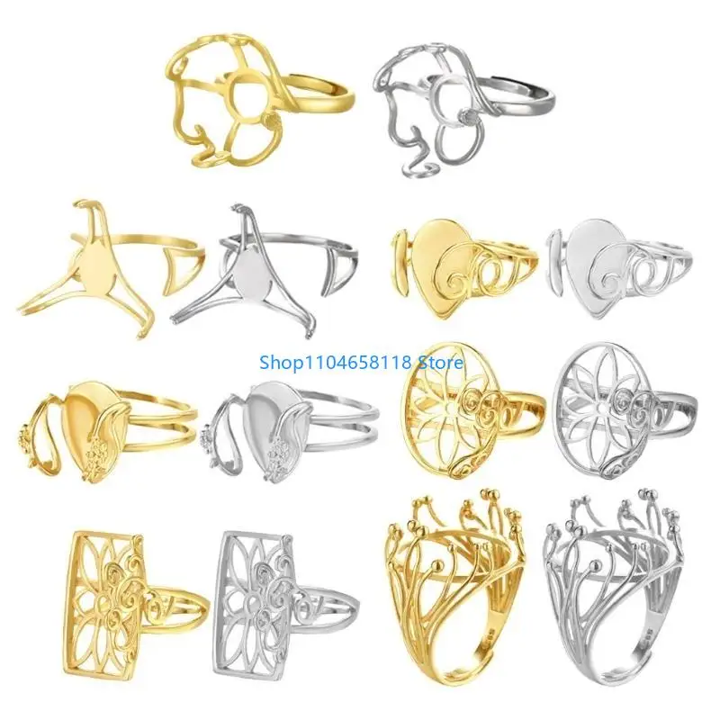 

Multipurpose Sophisticated Sturdy Brass Studs Earring Jewelry Accessory Portable for Crafting Supplies 2pcs Set