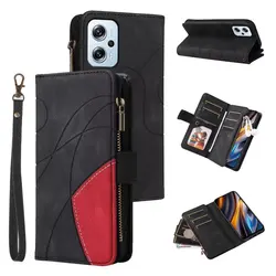 Folio Zipper Case For Xiaomi Mi 13 11 12 Lite SE 10T 11T Pro Book Wallet Leather 9 Cards Luxury Skin Flip Cover Mi 12T Pro Bags