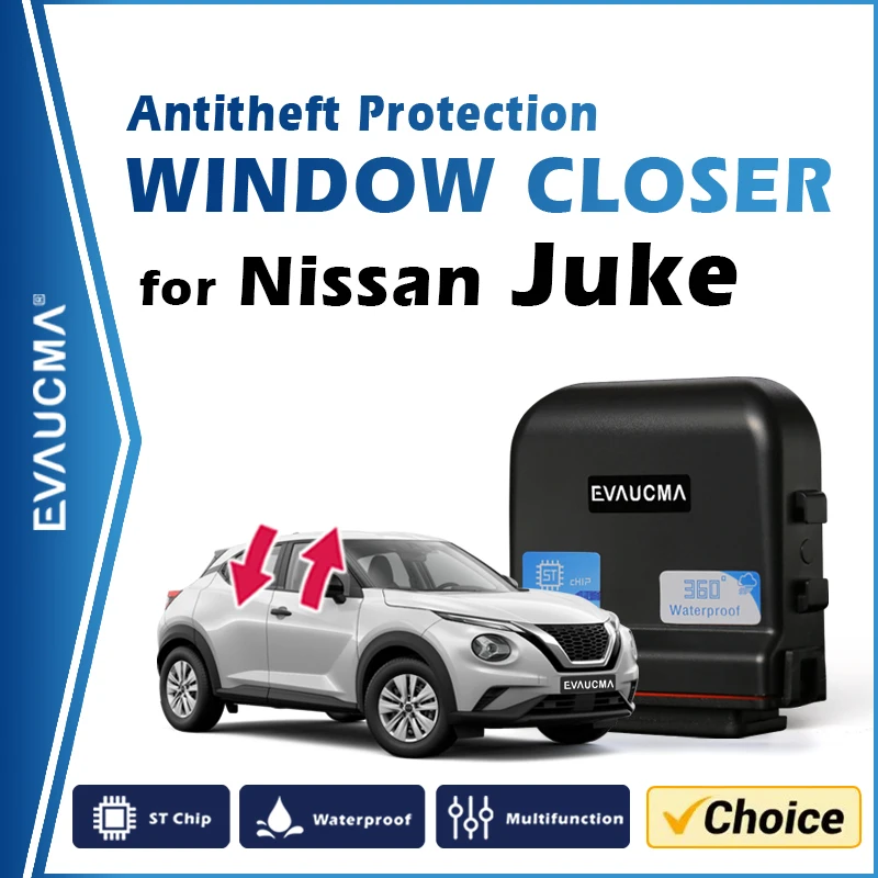 For Nissan Juke F15 F16 Car Antitheft Protection Window Closer Lifter Kit Auto Power Window Close System Alarm Accessories