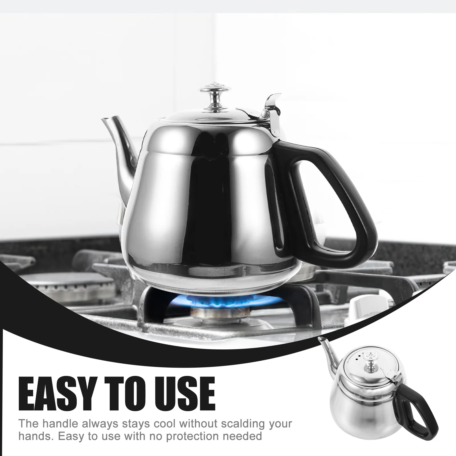 

Thickened Stainless Steel Boiling Water Kettle Large Capacity Household Teakettle For Stovetop Rust Resistant Cool