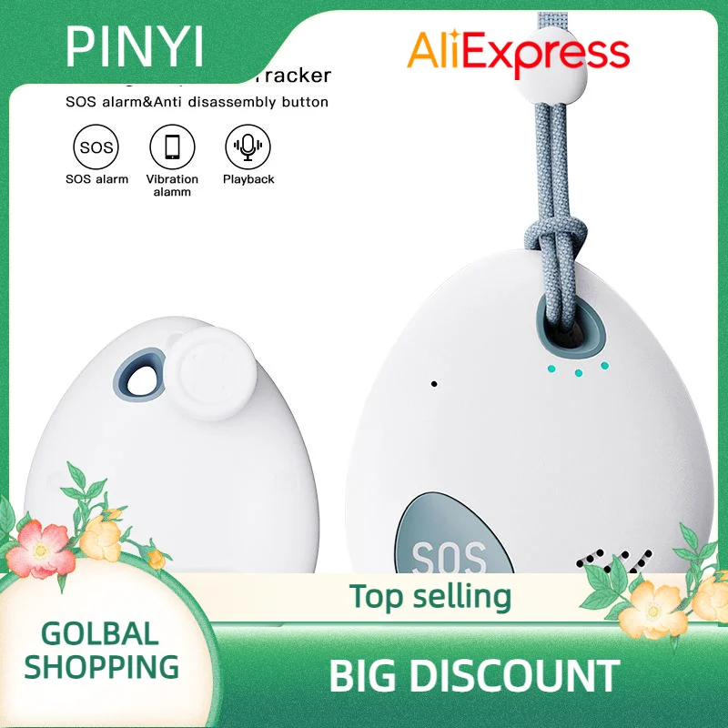 Persoonlijke GPS Tracker voor kinderen Gehandicapten Ouderen IP68 Waterdicht Anti-verloren GPS Tracker SOS Alarm APP Afstandsbediening Positionering
