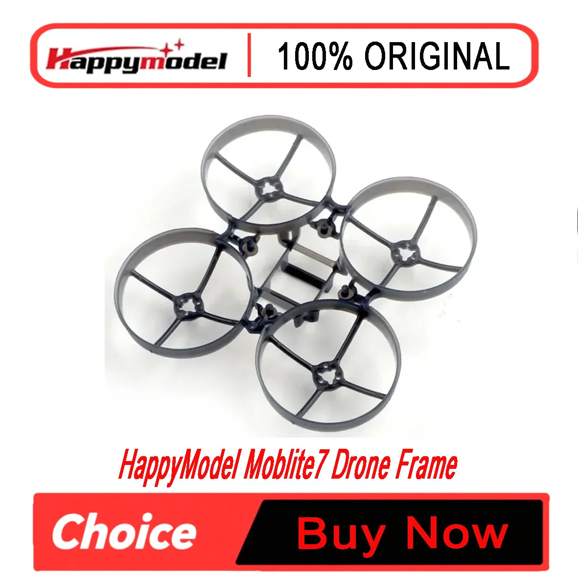 HappyModel Mobula7 V4 Moblite7 Drone Frame Kit 75mm Brushless Tinywhoop Upgrade Replacement Frame for Quadcopter DIY Parts