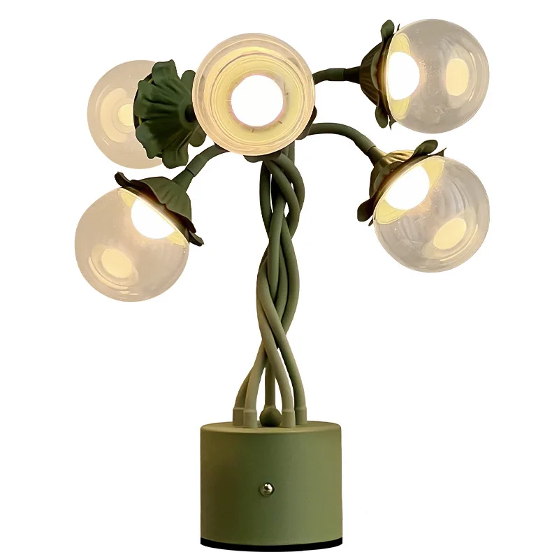 

Bubble flower table lamp, French pastoral lamp, decorative